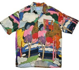Bower Swimwear Liberty London Prospect Road Short Sleeve Top Shirt Women XL